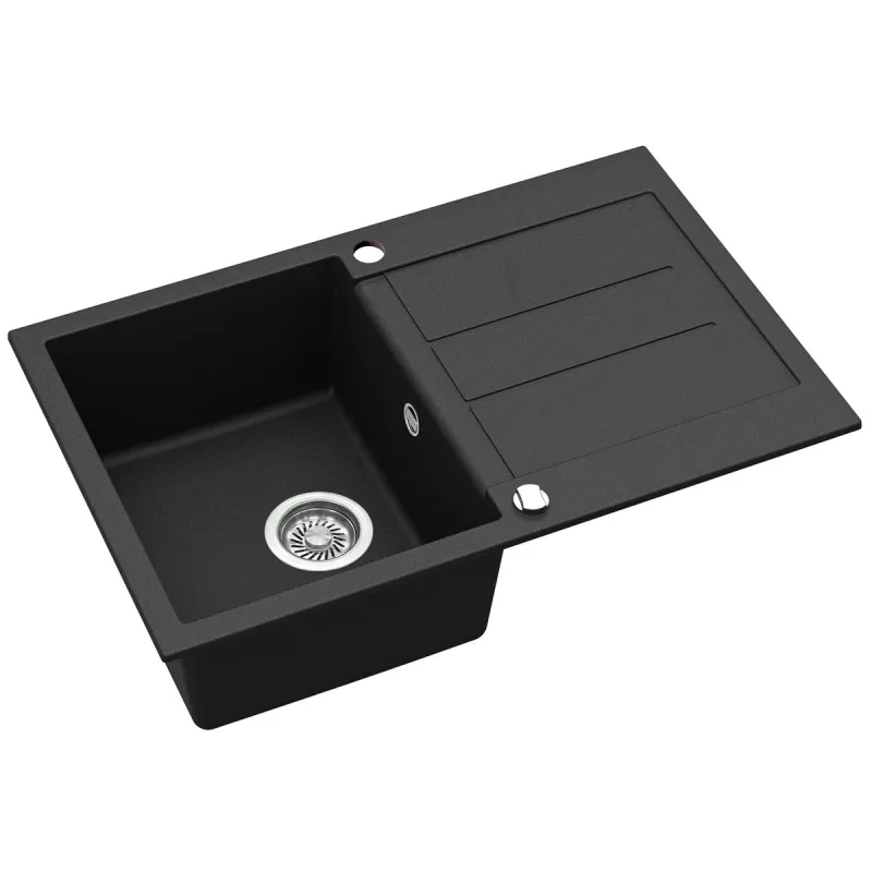 Virtuves izlietne Aquasanita Tesa SQT101-601AW, nerūsējošais tērauds, 780 mm x 500 mm x 200 mm