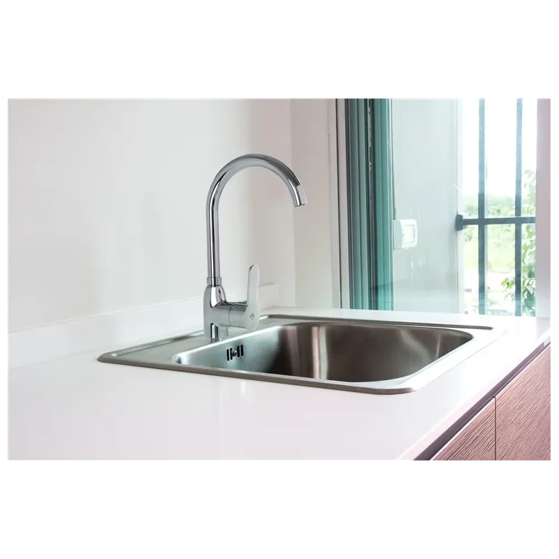 Virtuves jaucējkrāns Domoletti Zambezi DZA007.5-4, hroma krās.