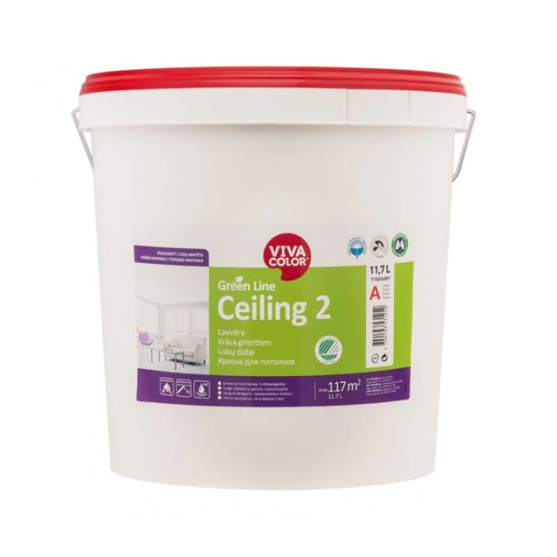 Krāsa green line ceiling 2 a 18l