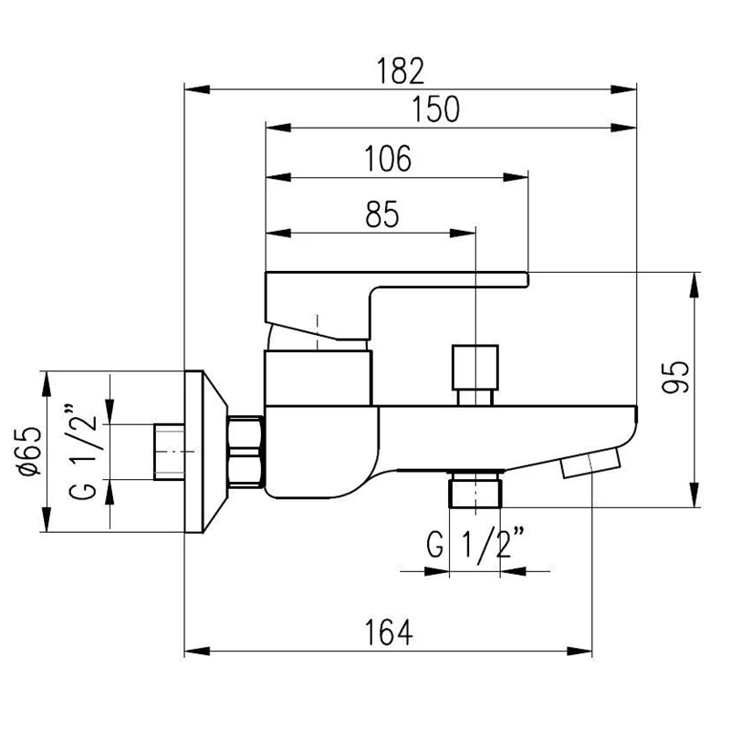 Maisītājs vannas dvt454.5-1