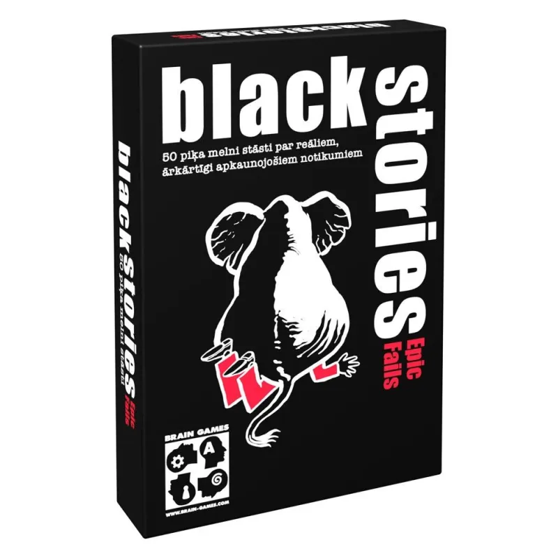 Kāršu spēle Brain Games Black Stories Epic Fails, LV