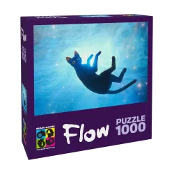 Puzle Brain Games Flow Black Cat, 68.2 cm x 48.2 cm, 1000 gab.