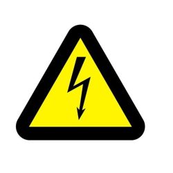 Uzlīme bīstami elektrība 10x10 lube10