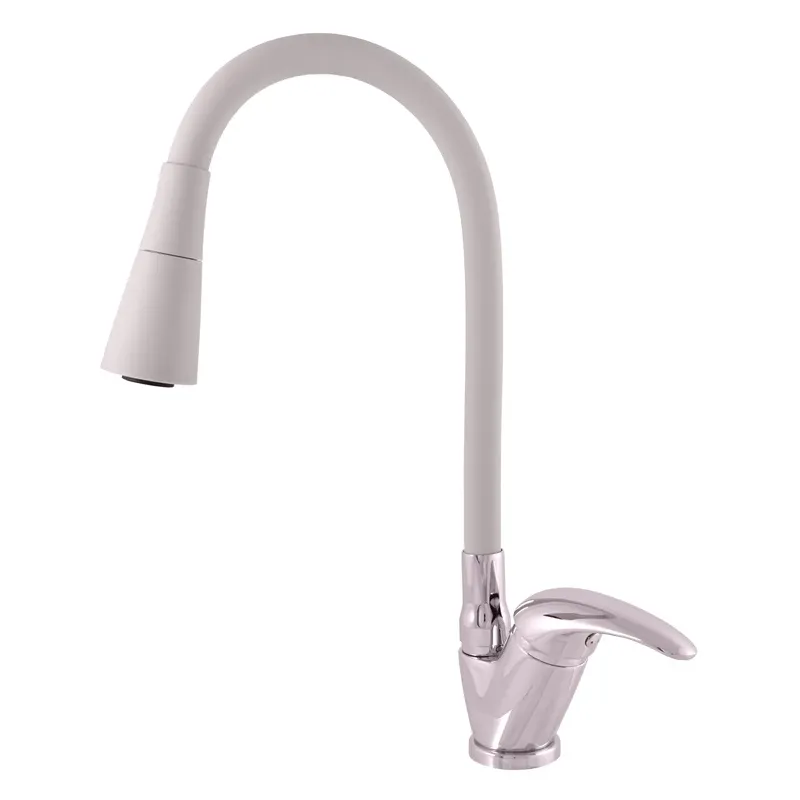 Virtuves jaucējkrāns Domoletti, pelēka krās.-hroma krās.