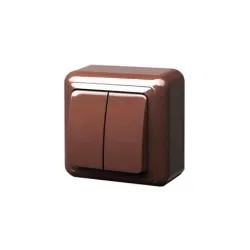 Slēdzis Liregus Delta, 2 kl, brūna