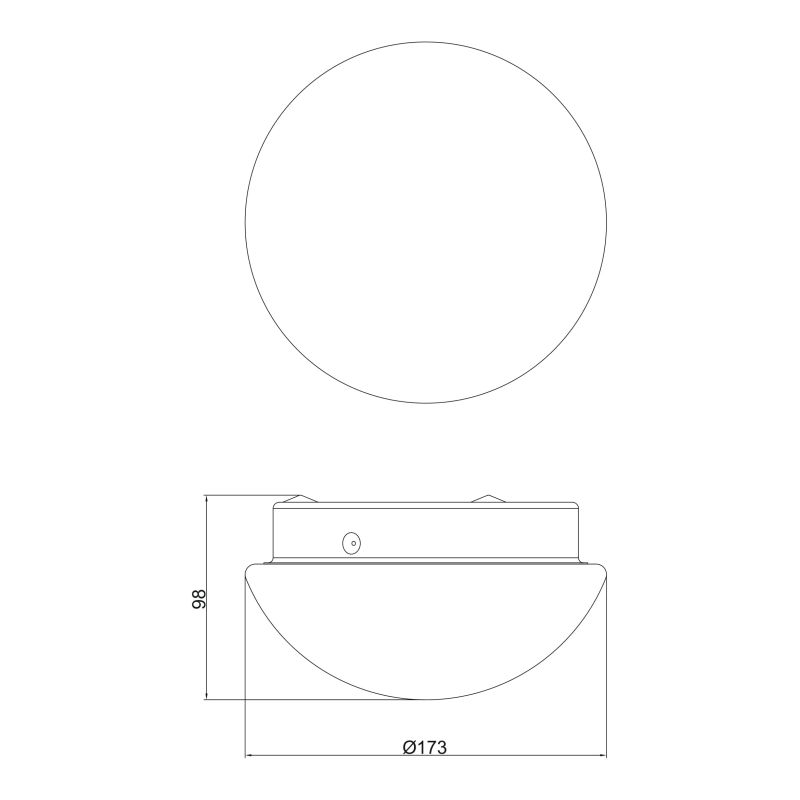 Светильник плафон Domoletti Spot CL013, E27, 1 x 60 Вт