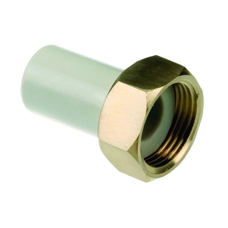 Veetoru hülss Sanitas PPR 14.2020, 1-2 tolli - sisekeere-20 mm -Joodetav sisemine pool, polüpropüleen ,pp,-metall