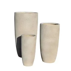 Цветочный горшок Domoletti LT13766-3S, керамика-глина, серый цв.