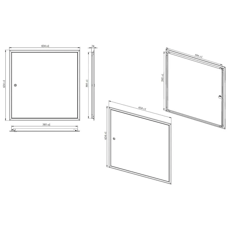 Revīzijas lūka Haushalt SP6060, 596 mm x 596 mm
