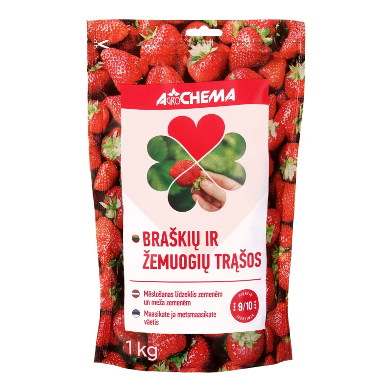 Mēslojums zemenēm Agrochema, lielam apjomam, 1 kg