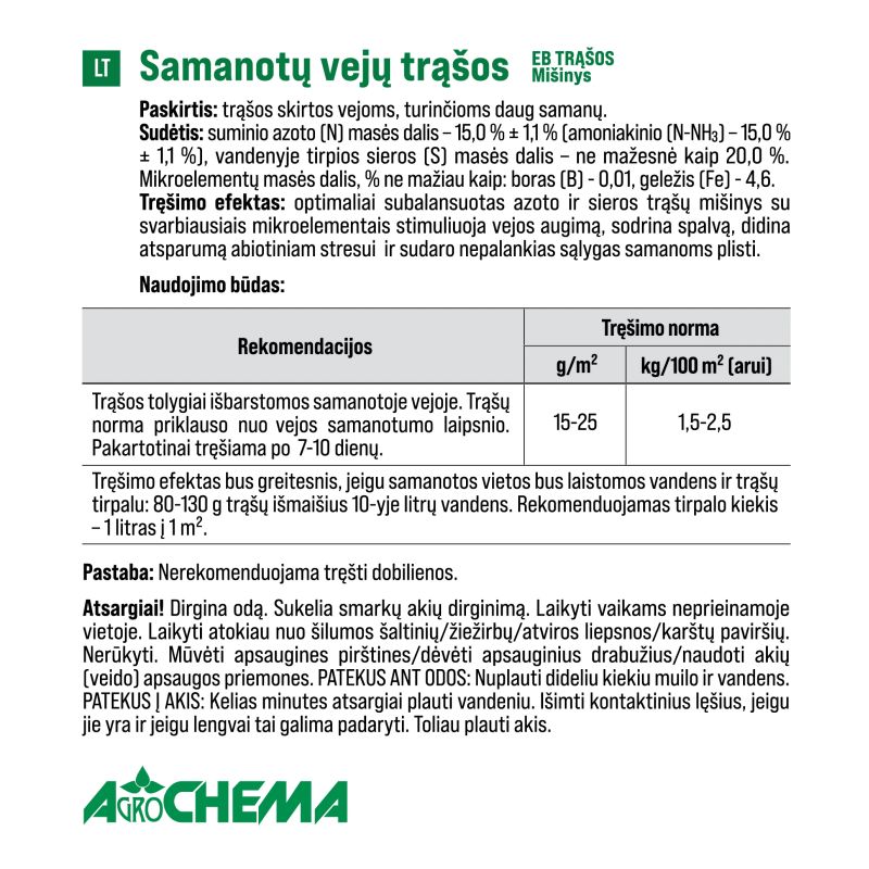 Mēslojums zālienam pretsūnu 4kg
