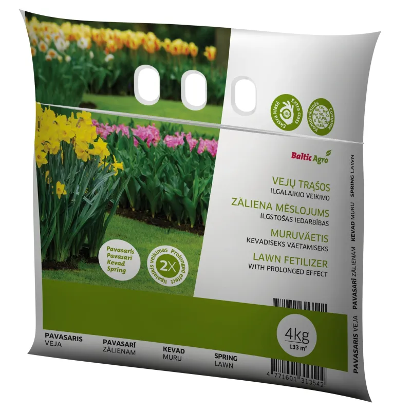 Mēslojums zālienam Baltic Agro, granulēts, 4 kg