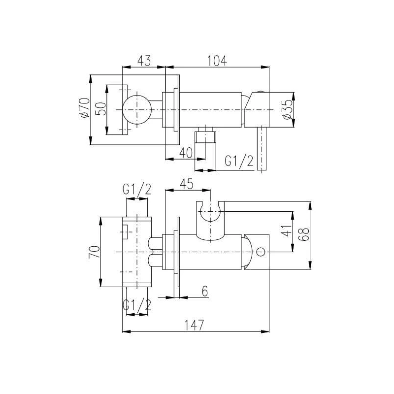 Bidē jaucējkrāns melns dse843-1cmat