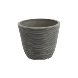 Puķu pods 13d10 d10 h8.2 charcoal