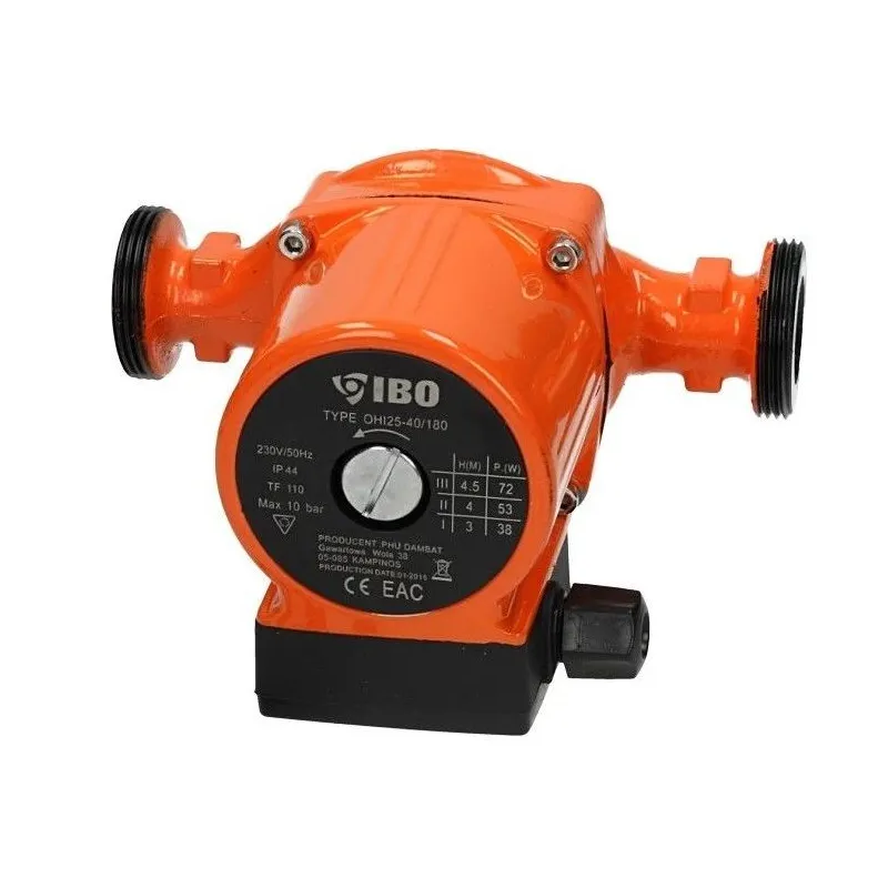 Cirkulācijas sūknis IBO OHI 25-40, 180 mm, 38 - 72 W