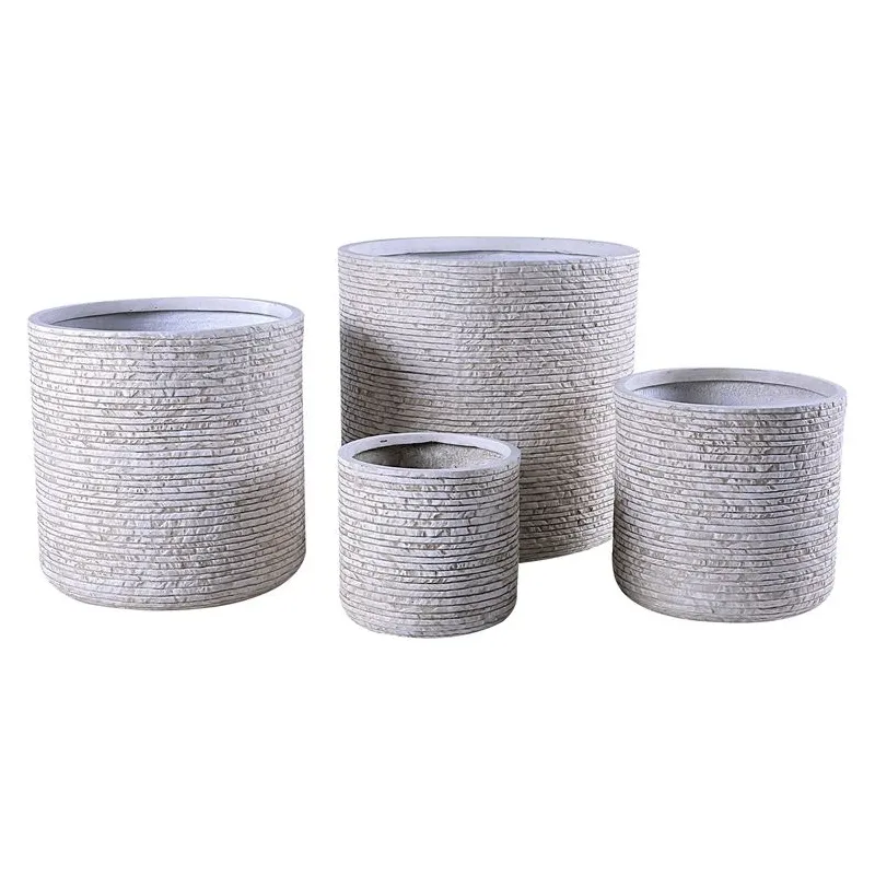 Puķu pods Domoletti LT13963-4S, keramika-māls, gaiši brūna