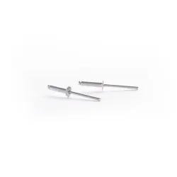 Alumiiniumist needid poolringikujulise peaga Haushalt, 2.4 mm x 10 mm, 50 tk