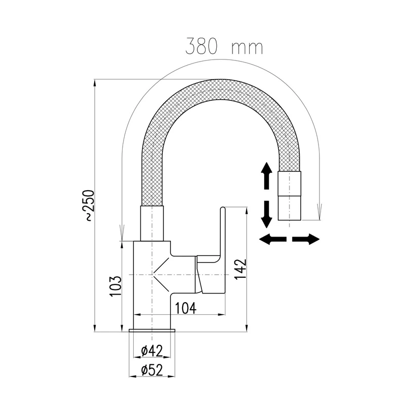 Izlietnes jaucējkr. colorado dco119.5-15