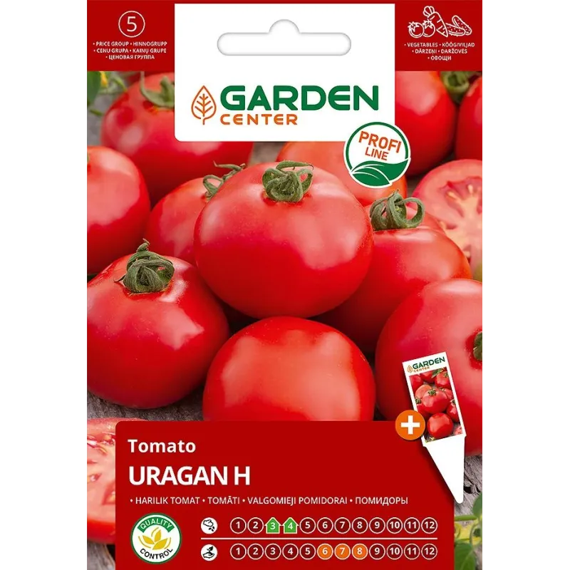 Sēklas Garden Center, tomāti URAGAN H, 0.1 g