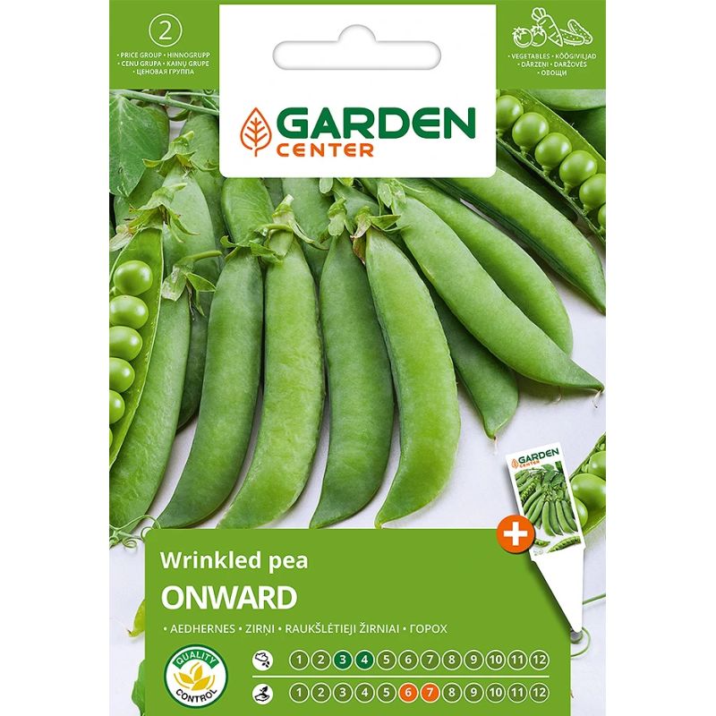 Sēklas dārzeņu zirņi šķaut onward 10g