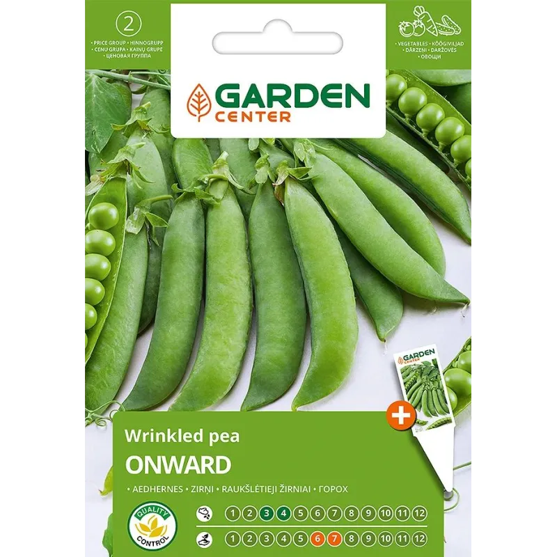 Sēklas Garden Center, zirņi ONWARD, 10 g