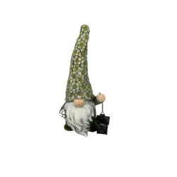 Garden Decoration Gnome Garden Center NFZ21018B, 25 cm x 20 cm x 56 cm, Black-Green-Gray