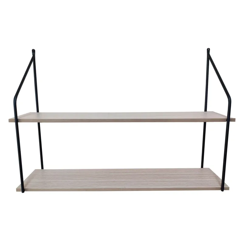 Riiul Domoletti, must v.-puidu v., 60 cm x 13 cm x 42 cm