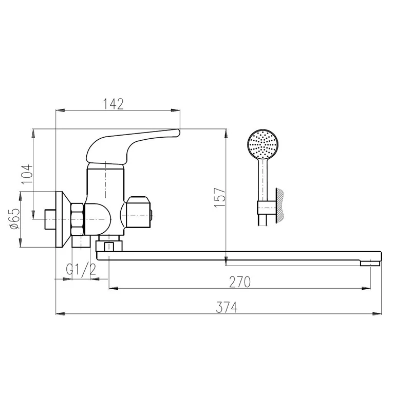 Maisītājs vannas selenga eco dsee053.5-1