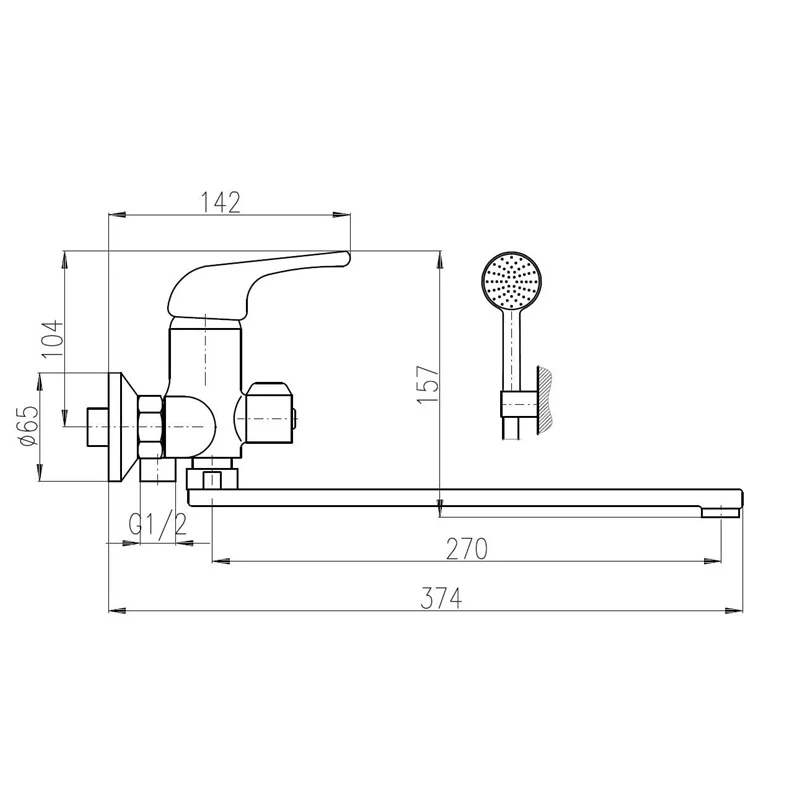 Maisītājs vannas selenga eco dsee053.5-1