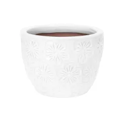 Gėlių vazonas Domoletti GG.6703.017, keramika-molis, balta sp.