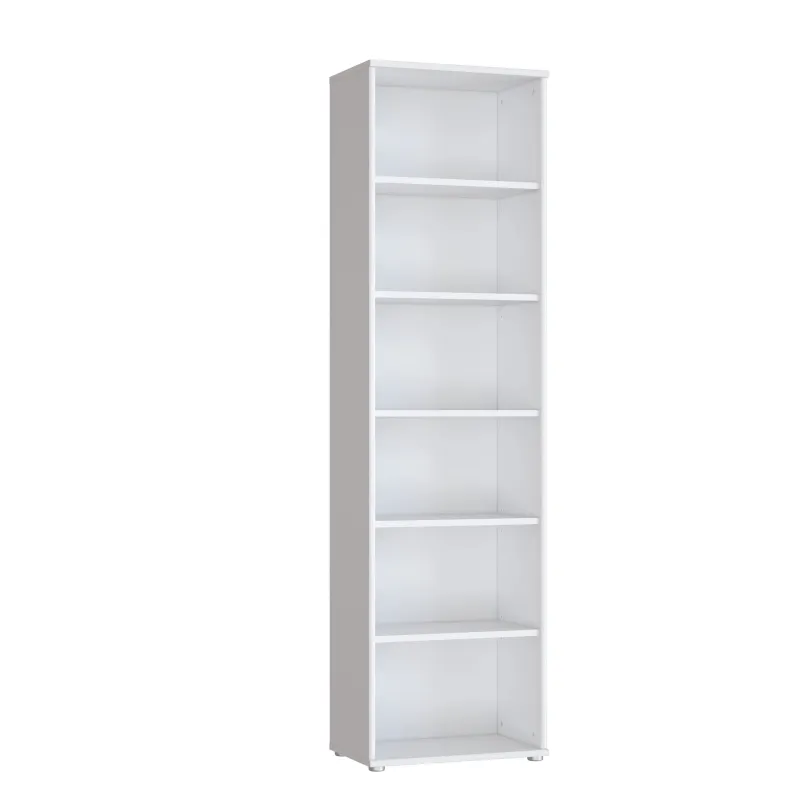 Raamaturiiul Domoletti BLPR713-120, valge, 34 cm x 54.6 cm x 197.5 cm