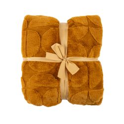 Pleds jacq mustard 140x200cm dzeltens