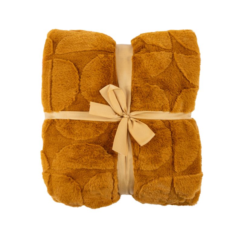 Pleds jacq mustard 140x200cm dzeltens