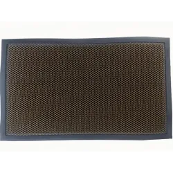 Durų kilimėlis Domoletti 3D, juoda sp.-oranžinė sp., 80 cm x 120 cm x 1 cm