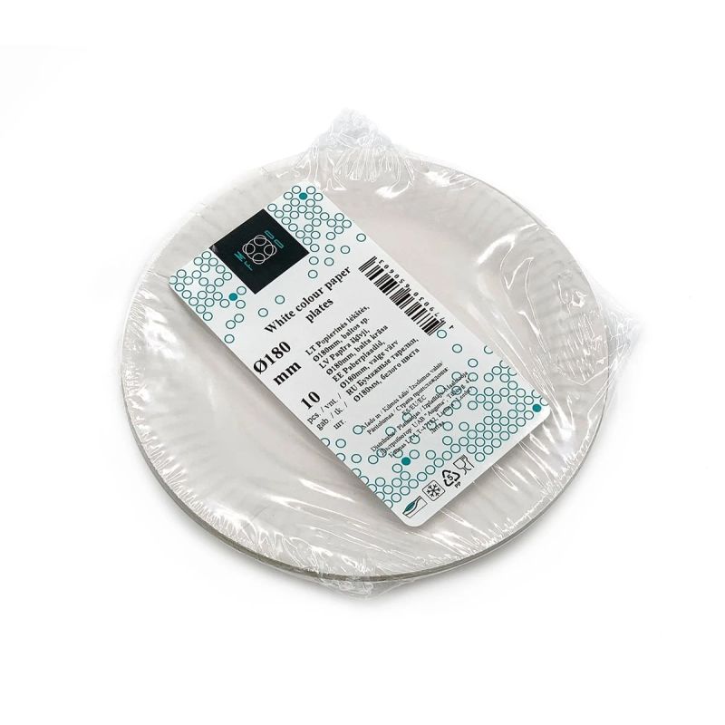 Ühekordne taldrik Okko FLEK023, DIA 18 cm, 10 tk