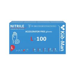Nitrile gloves Kid-Man Accelarator-free N100, size L