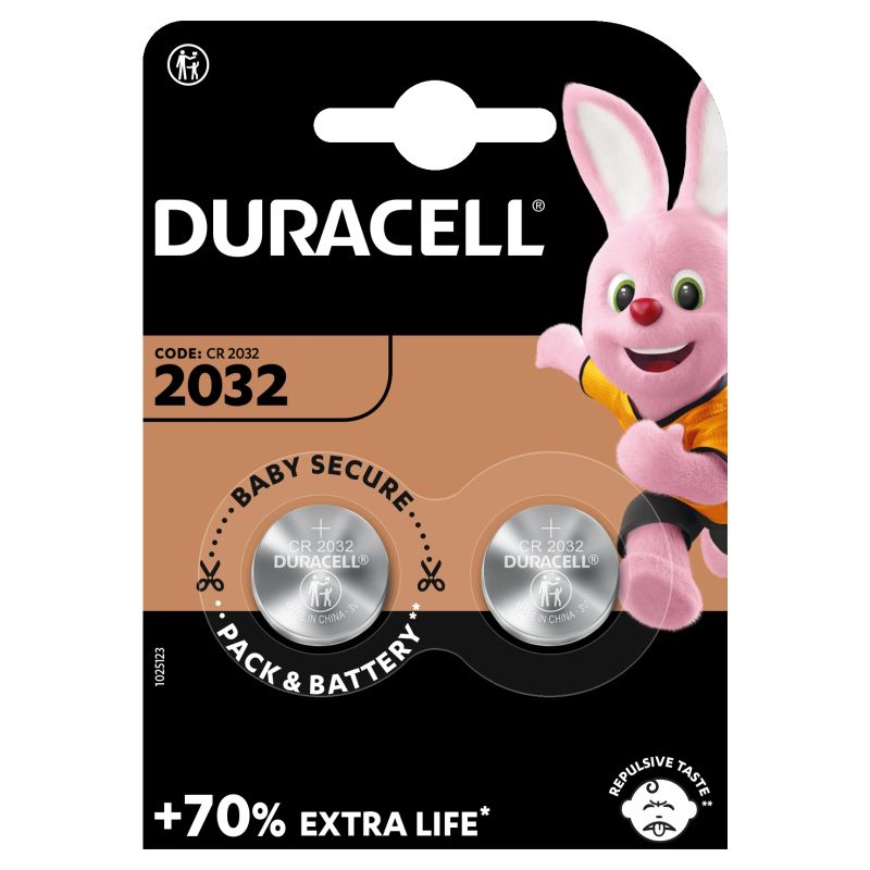 Duracell patarei CR 2032 3V liitium 2tk.