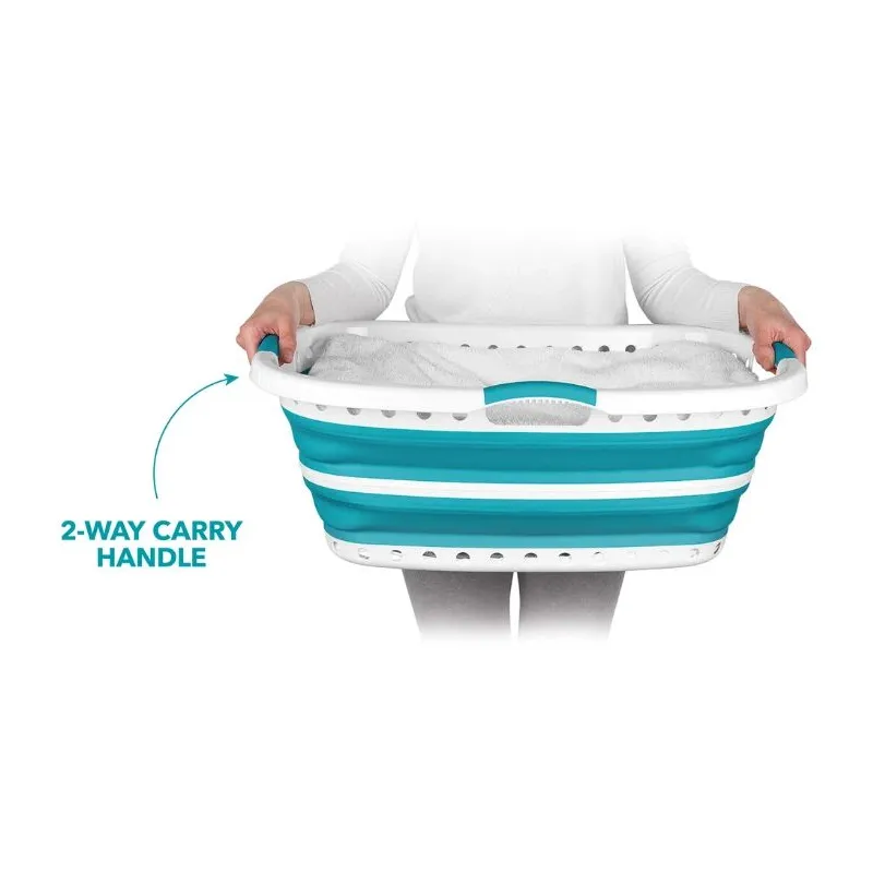 Beldray LA072979TQAZFOB Collapsible Hip Hugger Laundry Basket