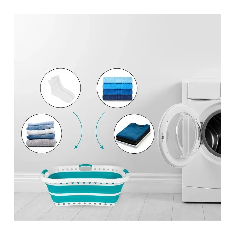 Beldray LA072979TQAZFOB Collapsible Hip Hugger Laundry Basket
