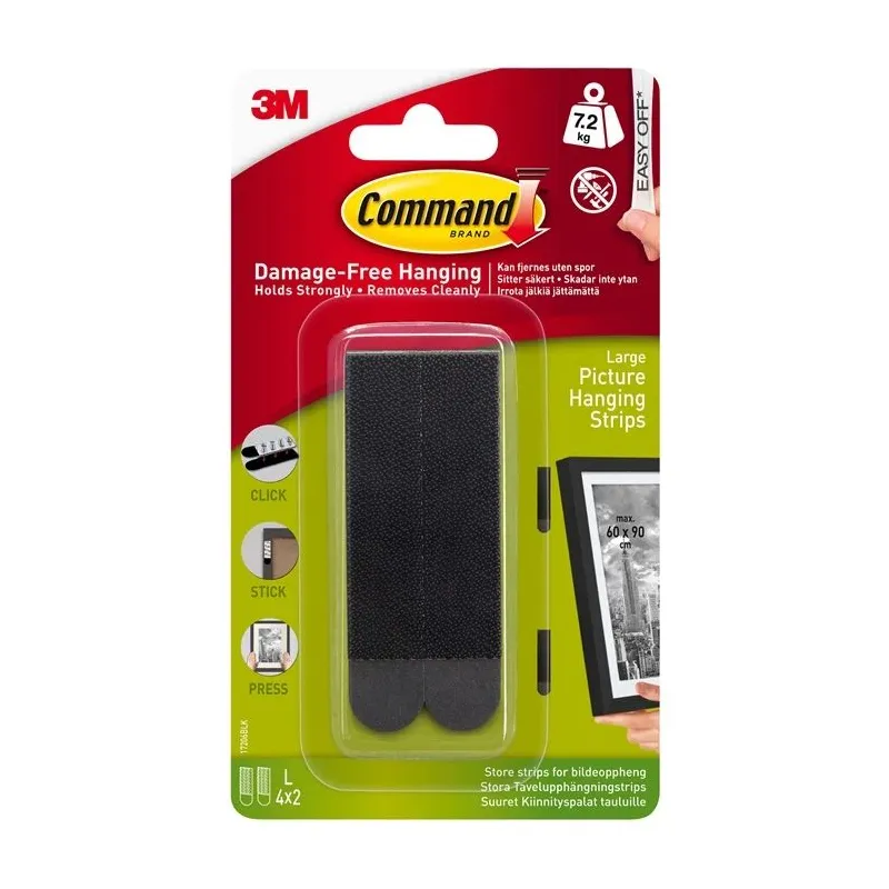 Divpusēja līmlente 3M 17202UKN, melna krās.