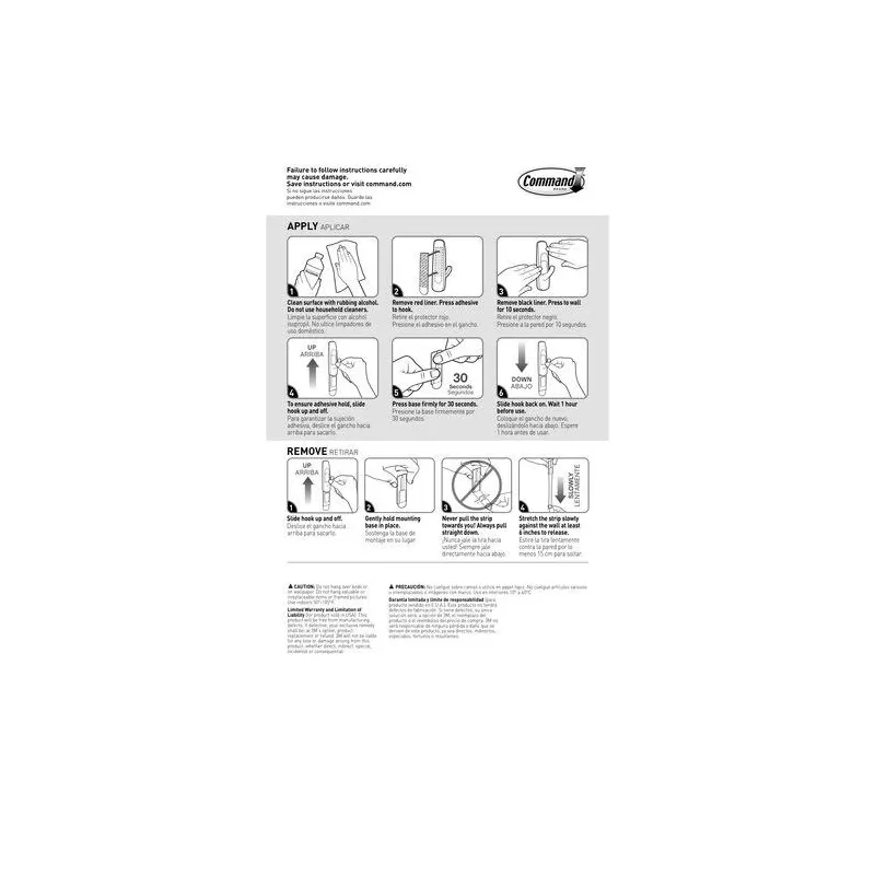 Kabliukas 3M T17091CC, skaidri sp., 2 vnt.