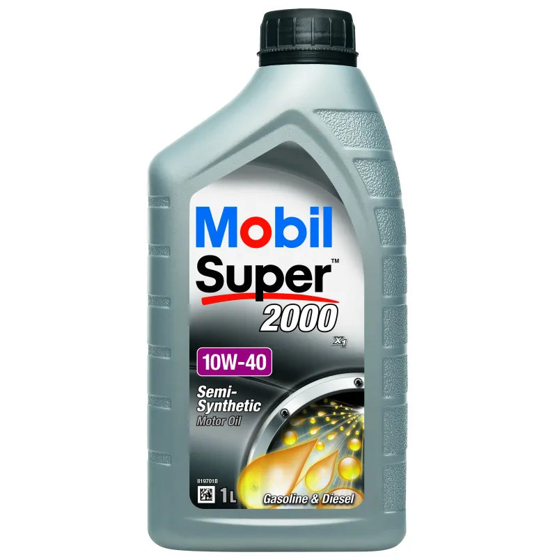 Motoreļļa Mobil Super2000 10W - 40, daļēji sintētiska, 1 l