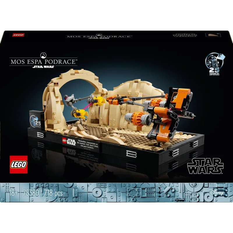 Konstruktors LEGO Star Wars Mos Espa Podrace diorāma 75380, 718 gab.