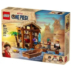 Constr lego windmill village hut 75636