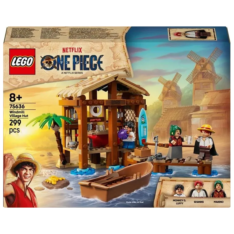 Konstruktors LEGO One Piece Windmill Village ciema būda 75636, 299 gab.