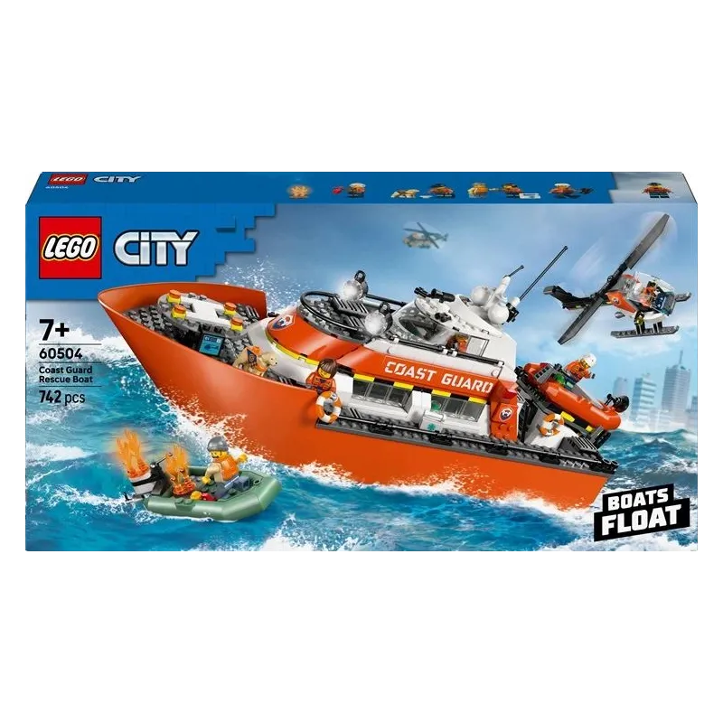 LEGO City glābšanas laivas konstruktors 60504. 742 gab.