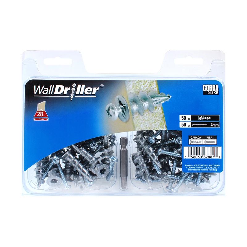 Dībelis ģipšk. 4x25 mm metāla 50 gab.