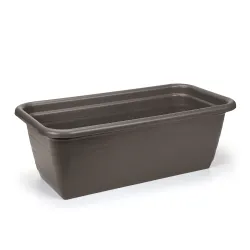 Balkona stādītājs Lamela 430, plastmasa, 60 cm x 18.7 cm, brūna krās.