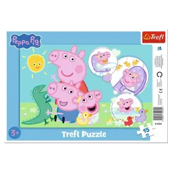 TREFL PEPPA PIG Пазл в рамке, 15 шт.