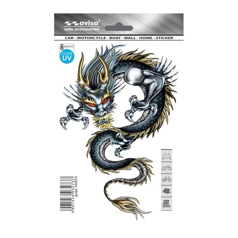 Auto uzlīme Avisa, 12.5 cm x 18.5 cm